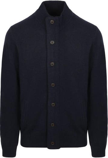 Barbour Cardigan Patch Navy maat Maat 52/54 (L) Heren, Maat 52/54 (L), Barbour, Nieuw, Verzenden