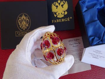 Figuur - Fabergé style - Crystal Palace Imperial ornament, Nieuw