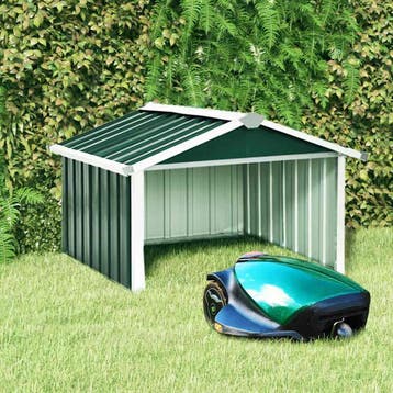 vidaXL Overkapping voor robotmaaier 92x97x63 cm staal groen, Tuin en Terras, Verzenden, Nieuw