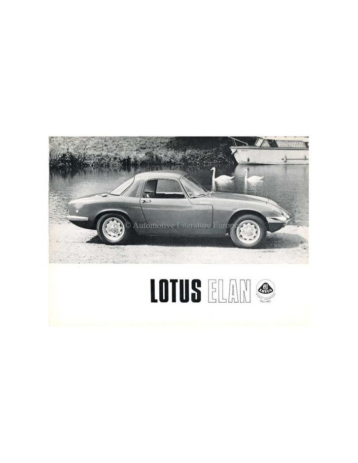 1967 LOTUS ELAN BROCHURE ENGELS, Boeken, Auto's | Folders en Tijdschriften, Ophalen of Verzenden