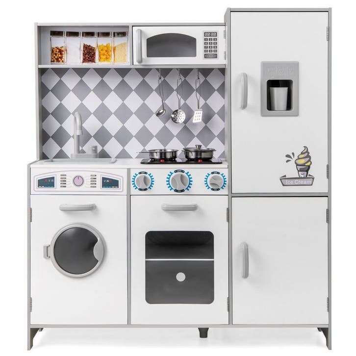 2dekans | Coast Houten Speelkeuken XXL - Fornuis met Licht &, Kinderen en Baby's, Speelgoed | Houten speelgoed, Ophalen of Verzenden