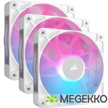 Corsair iCUE LINK RX120 RGB 120mm PWM Fan Starter Kit White, Verzenden