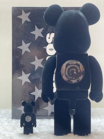 Medicom Toy - BE@RBRICK 400% & 100% Atmos black ver.