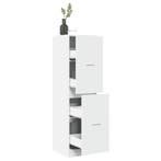 vidaXL Apothekerskast 40x41x144,5 cm bewerkt hout wit, Verzenden, Nieuw