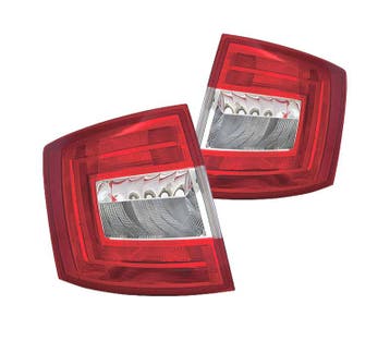 FEUX ARRIÈRE POUR SKODA OCTAVIA KOMBI 13-16 BLANC ROUGE, Verzenden, Nieuw