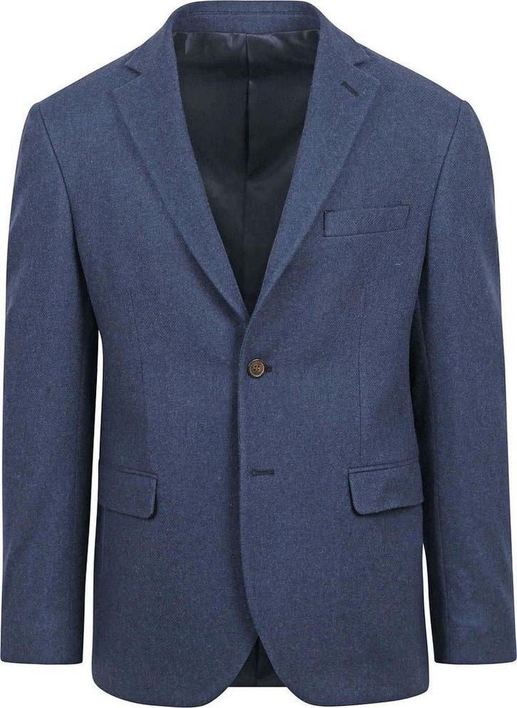 Suitable Tweed Colbert Mid Blauw maat Maat 48/50 (M) Heren, Kleding | Heren, Truien en Vesten, Blauw, Nieuw, Maat 48/50 (M), Verzenden