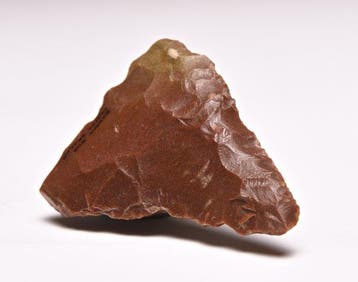 Paleolithisch Vuursteen triangular handaxe
