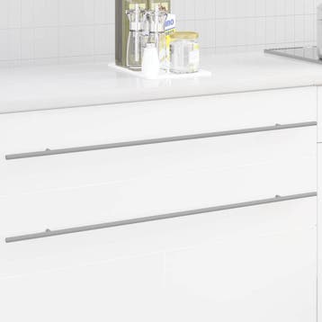 vidaXL Kast Handvat 12 st Zilver 900 mm Roestvrij staal, Verzenden, Nieuw