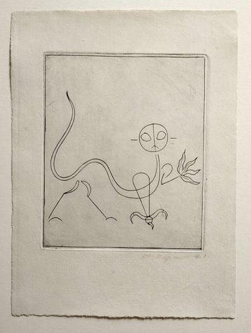 Alberto Giacometti (1901-1966) - Le Chat, from André Breton,