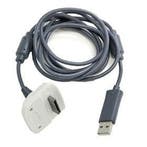 Microsoft Xbox 360 Oplaadkabel Controller Grijs (Play & C..., Ophalen of Verzenden, Zo goed als nieuw