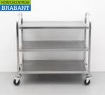 HCB RVS Serveerwagen Dienwagen 3 lagen 95 cm Horeca, Ophalen of Verzenden, Nieuw in verpakking