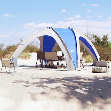 vidaXL Partytent waterdicht azuurblauw, Verzenden
