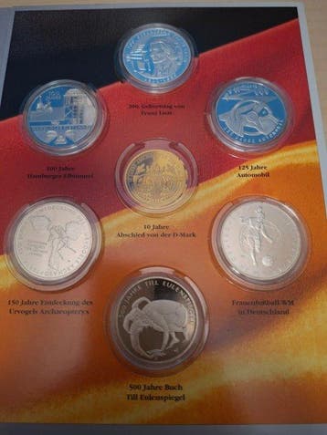 Duitsland. 10 Euro 2011 (6 coins) (Zonder minimumprijs)