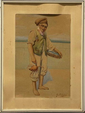 Scuola italiana (XIX-XX) - Ritratto di Pescatore