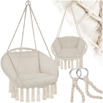 Hangstoel Grazia - beige, Verzenden, Nieuw