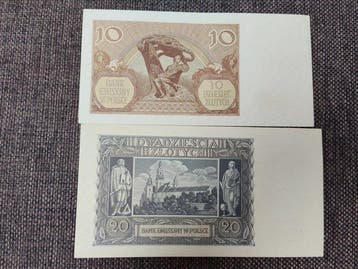 Polen. - 10 and 20 Zlotych 1940 - Pick 94 and 95 (Zonder, Postzegels en Munten