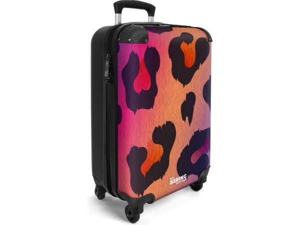 Veiling - Koffer handbagage panter roze oranje 36L, Bijoux, Sacs & Beauté, Valises