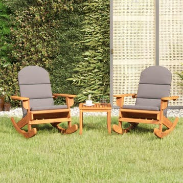 vidaXL 3-delige Loungeset Adirondack massief acaciahout, Verzenden, Loungeset