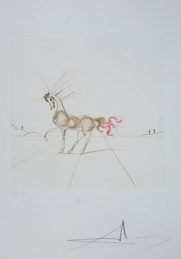 Salvador Dali (1904-1989) - Cheval surréaliste, Antiquités & Art