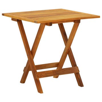 Acacia bijzettafel inklapbaar | Tweede kansje | OP = OP, Tuin en Terras, Verzenden, Zo goed als nieuw, Vierkant, Hout