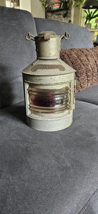 D.H.R.- De Haan Rotterdam Decorative ships lamp - Messing, Antiek en Kunst