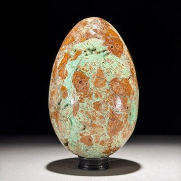 GEEN RESERVEPRIJS - Prachtig paar groene smithsoniet-eieren