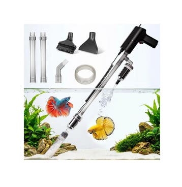 hygger Grindreiniger Aquarium Elektrische Waterwisselaar..., Animaux & Accessoires, Ophalen of Verzenden