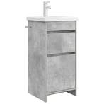 vidaXL Badkamer Vanity met Wastafel Betongrijs 42 x 40 x, Maison & Meubles, Tables | Coiffeuses, Verzenden