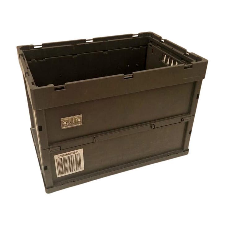 Klapkrat 600x400x420 mm euronorm grijs kunststof, Bricolage & Construction, Casiers & Boîtes, Enlèvement ou Envoi