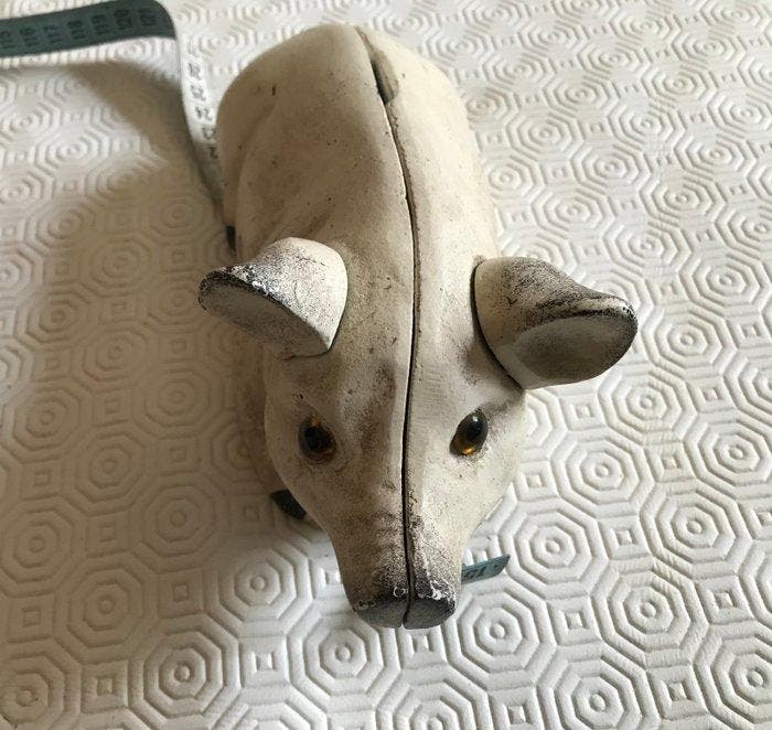 Schotel - IJzer - Spaarvarken, Antiek en Kunst, Curiosa en Brocante