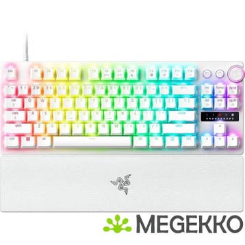 Razer Huntsman V3 Pro Tenkeyless 8KHz Gaming Toetsenbord Wit, Computers en Software, Toetsenborden, Verzenden, Nieuw