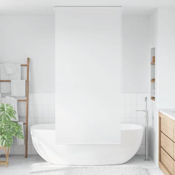 vidaXL Rolgordijn voor douche 120x240 cm wit, Verzenden, Nieuw