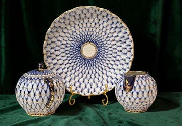 Lomonosov - Ensemble sucre et crème (3) - Cobalt Net -
