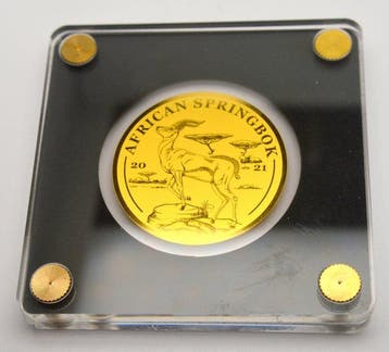Congo. 100 Francs 2021 African Springbok - 1/200oz (.999), Postzegels en Munten