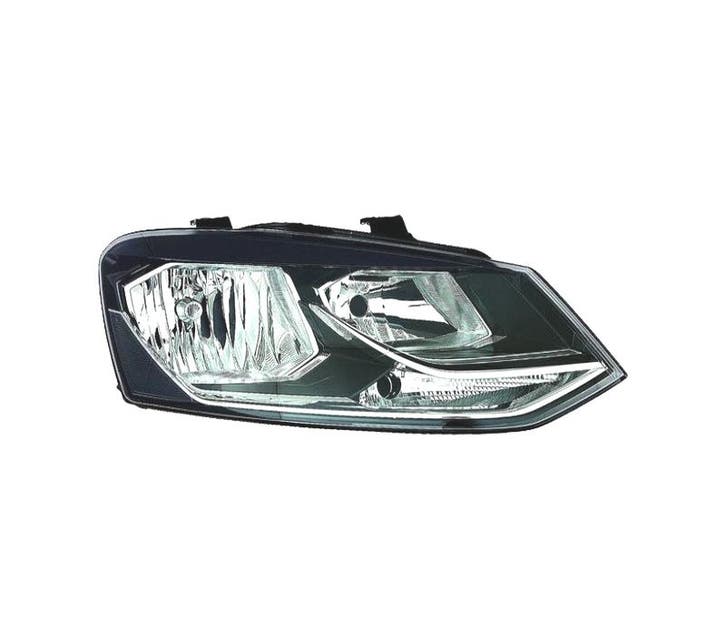 Phare Droit Pour Volkswagen Vw Polo 14-17 Fond Noir, Auto-onderdelen, Verlichting, Verzenden