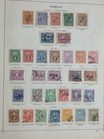 Paraguay 1870/1963 - Collection dans un album Schaubek