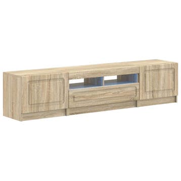 vidaXL 5-delige LED TV-kast Sonoma Eiken Bewerkt hout, Verzenden