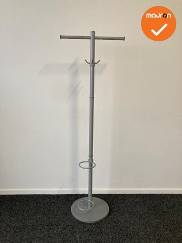 Staande kapstok - 4 Haaks - Grijs, Zakelijke goederen, Werkplek, Ophalen of Verzenden, Gebruikt, Overige typen