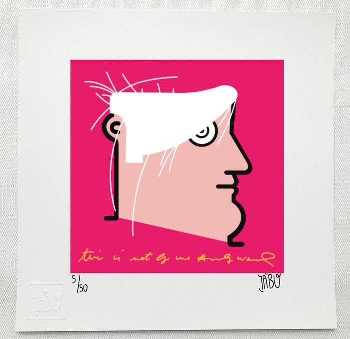 IABO - This is not by me (Andy Warhol - Portrait), Antiek en Kunst, Kunst | Designobjecten