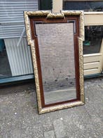 Spiegel- Antieke wandspiegel - Glas en hout - muurspiegel