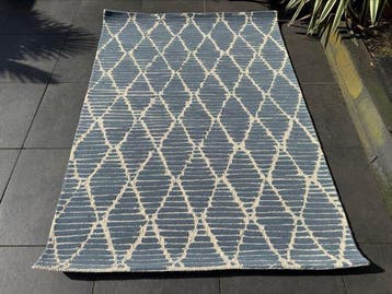 Brink en Campman - Triangle treillis côte bleu - Tapis - 230