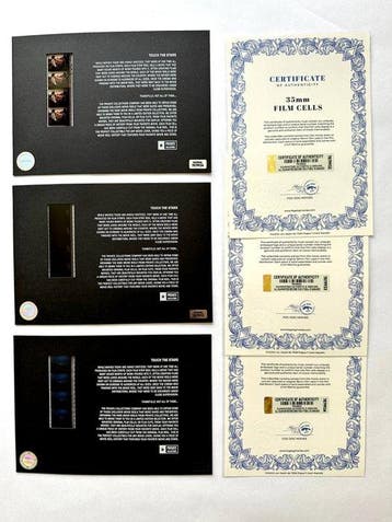 Tim Burton – Rare Set of 3 Mounted 35mm Film Cells –, Nieuw