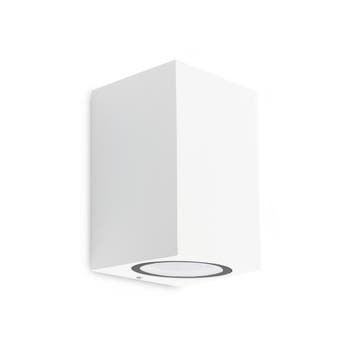Wandverlichting modern Geo Muurlamp Wit Buitenverlichting, Tuin en Terras, Verzenden, Nieuw