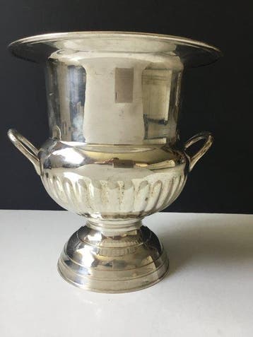 Champagne koeler - Verzilverd - Medici-stijl