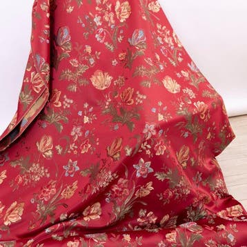BA007 - Magnifico Lampasso Veneziano Bordeaux - Glanzend en
