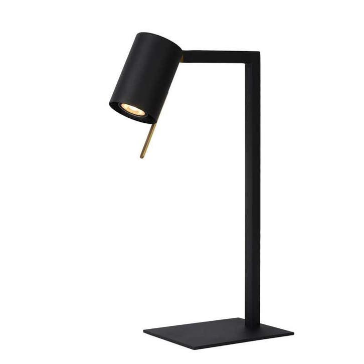 Lucide LESLEY - Bureaulamp - 1xGU10 - Zwart -, Huis en Inrichting, Lampen | Tafellampen, Nieuw, Verzenden