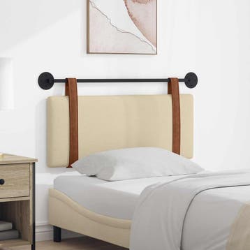 vidaXL Hangend hoofdbord Crème Antiek PU, Verzenden, Nieuw