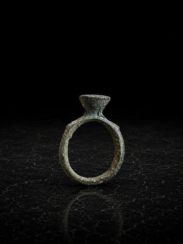 Oud-Romeins, Keizerrijk Brons Ring - 1e tot 3e eeuw na, Antiek en Kunst