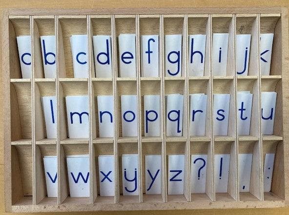 Letterdoos (blauwe letters), Boeken, Schoolboeken, Verzenden