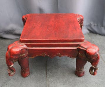 Bijzettafel - Hout - Lage tafel /sokkel